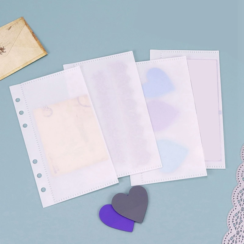 

20 шт., карманы для бумаг A6, 6 отверстий