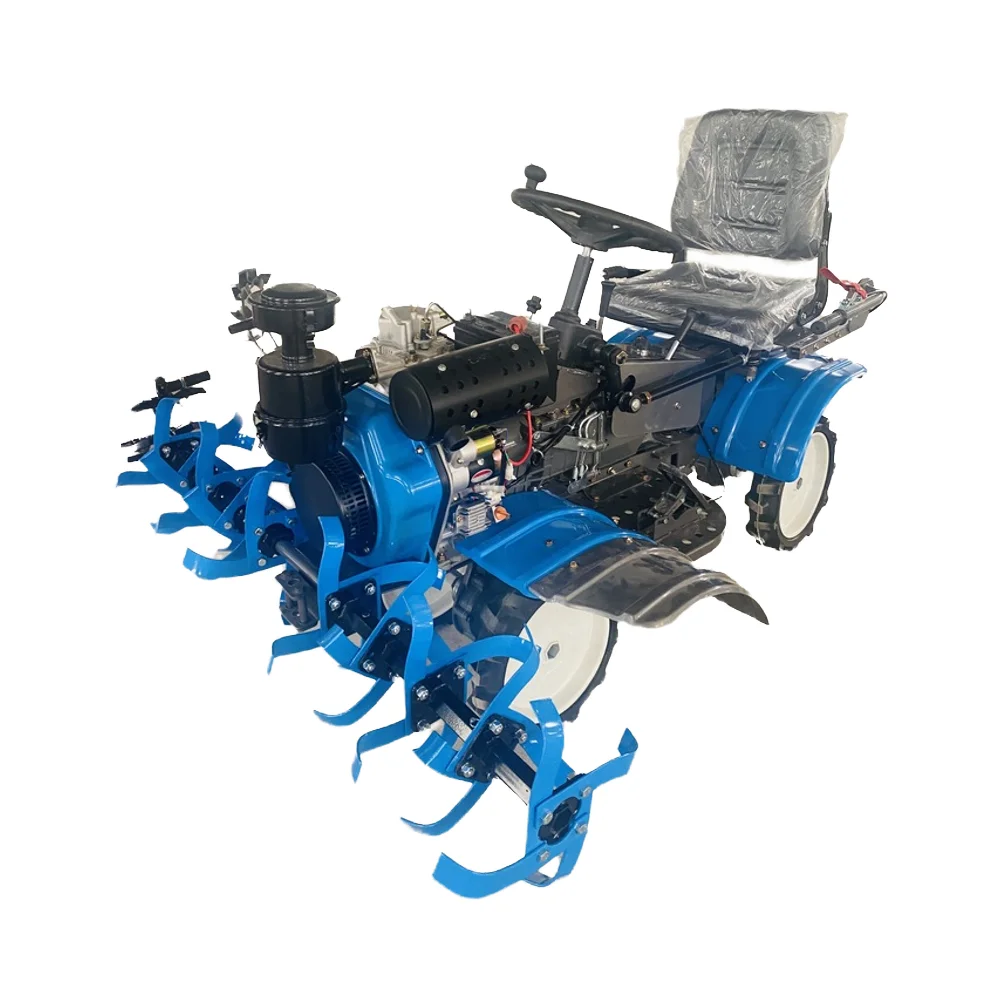 다기능 미니 정원 경운기 제초기 틸러 수동 땅 경작기 새 제품 트랙터 작동 펌프 기어