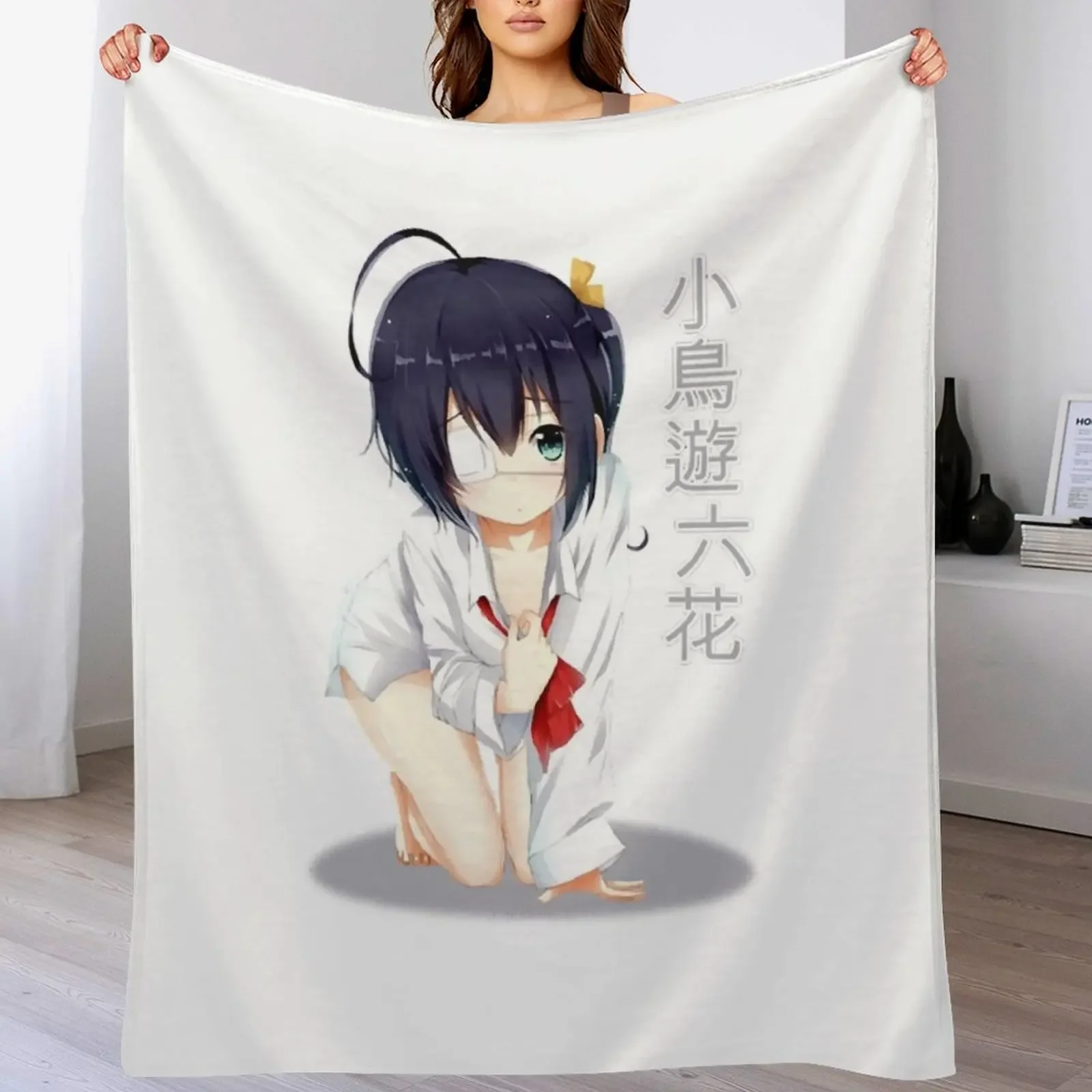 

Kawaii RIkka Chan Throw Blanket Giant Sofa Bed Fashionable Comforter for winter Blankets