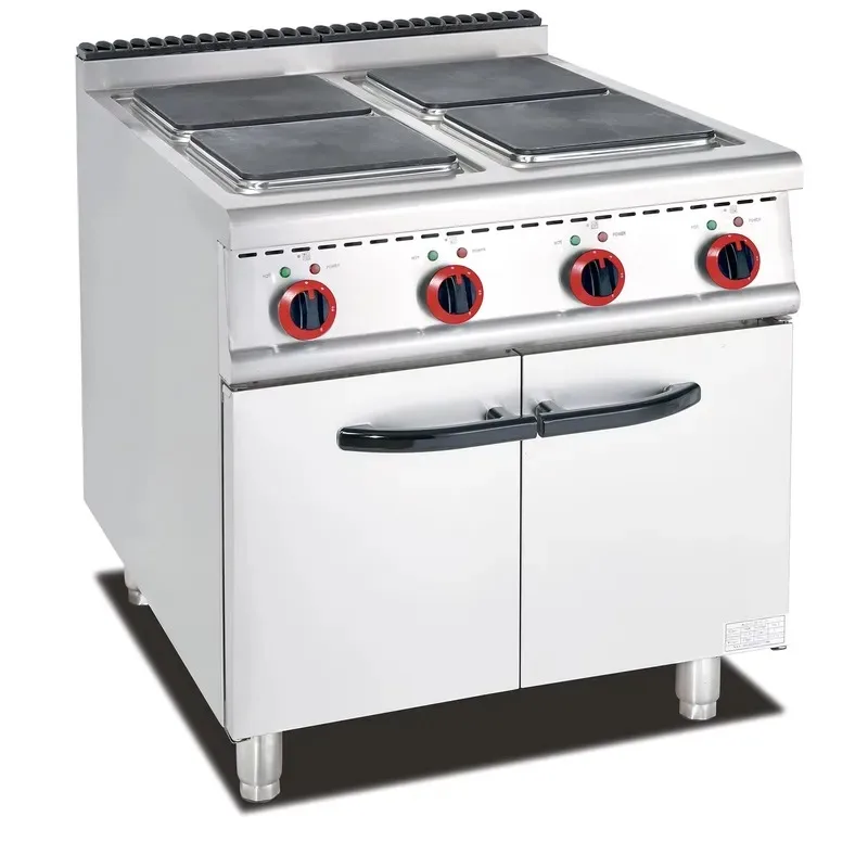 Commercial Kitchen Stainless Steel Electric Stove 6/4 Hot Plate Oven for Restaurant and Home Cooking