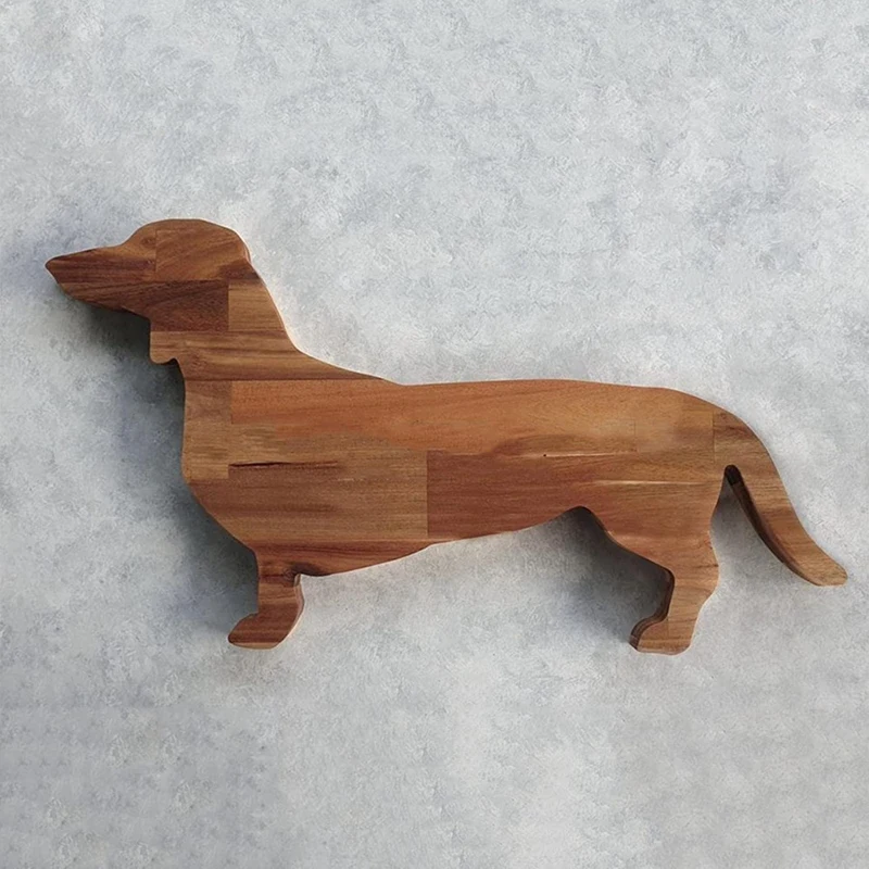 15.7 Inch Dachshund Dog Dinner Plate Cheese Board Cutting Charcuterie Board Cute Christmas Dinner Durable Easy To Use