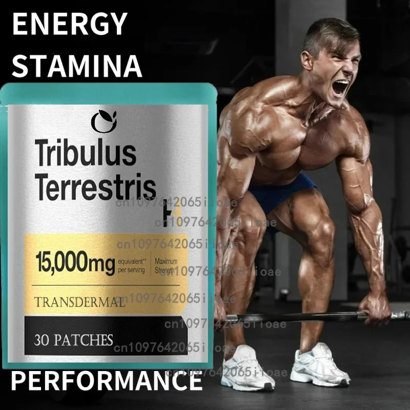 30 Patches Tribulus Terrestris for Men Transdermal Patches - Testosterone Booster Supply