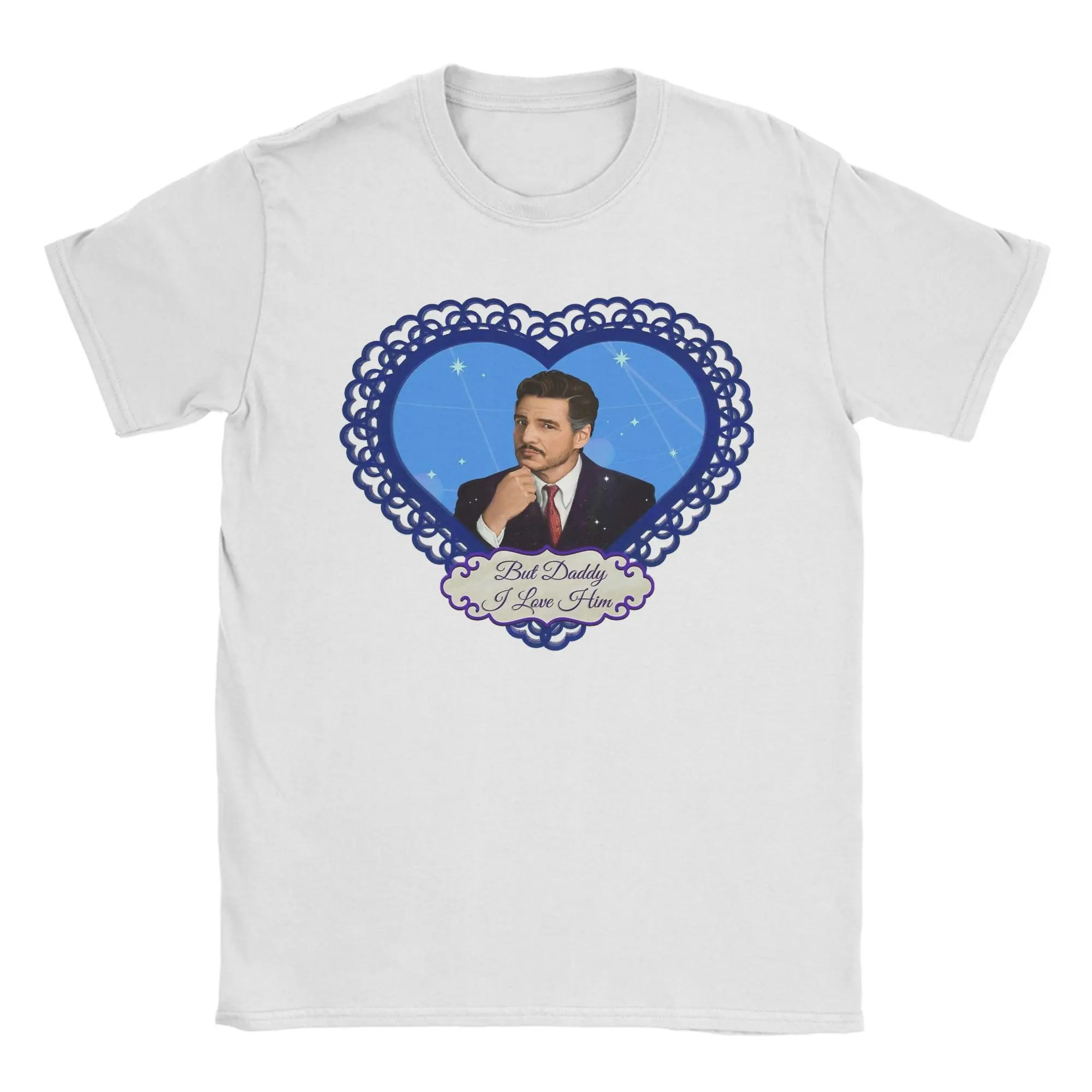 

Actor Pedro Pascal T Shirts for Men Cotton Awesome T-Shirt Round Collar Tee Shirt Short Sleeve Tops Printed