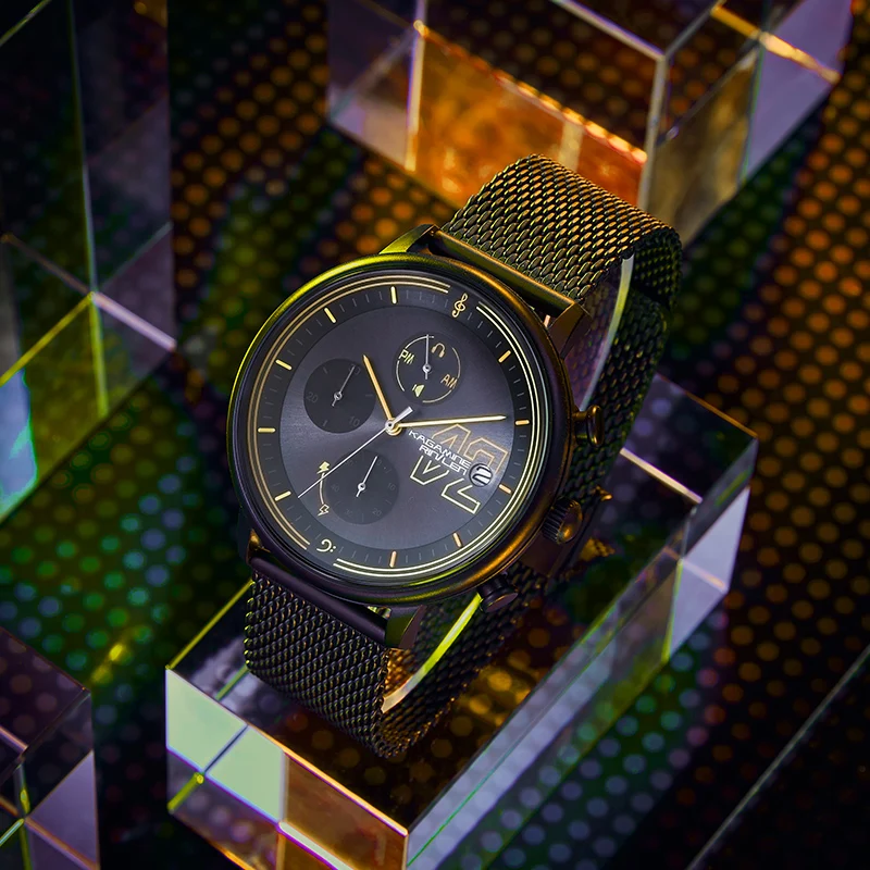 جرس مرآة ذو علامة تجارية مشتركة من Lucky Stone Even Watch V Home Student Vocaloid Optical Drive ساعات كوارتز #6