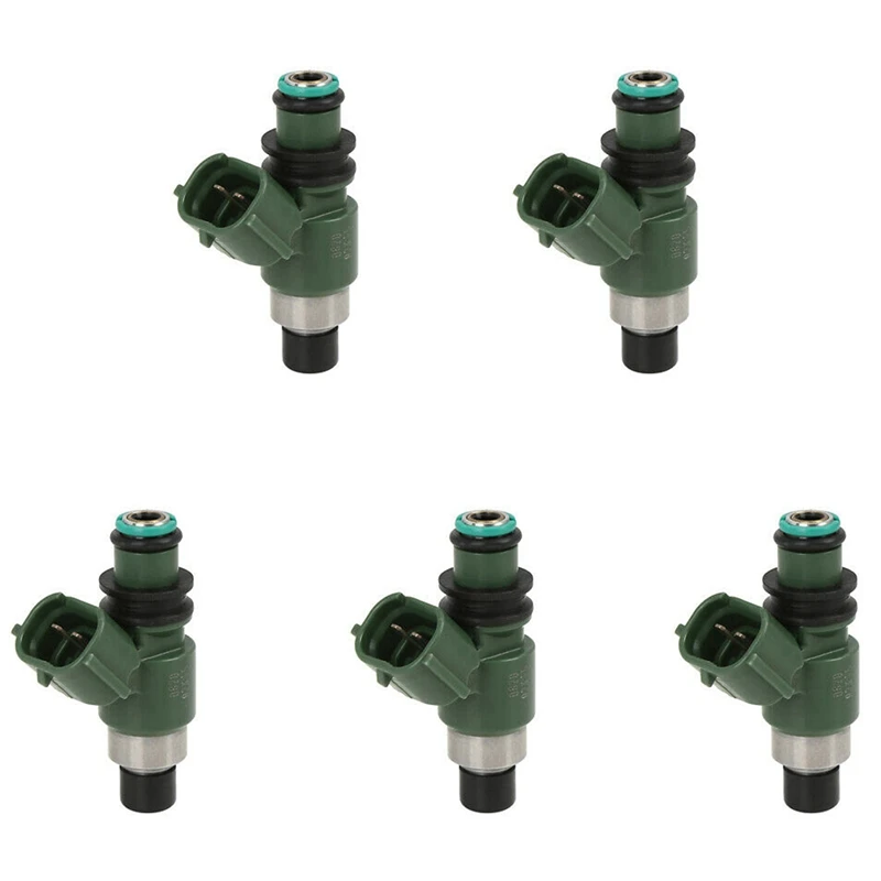 5X New Fuel Injector 16450-HN8-A61 16450HN8A61 For Honda CRF450R Fuel Injectors 12Holes Green Color