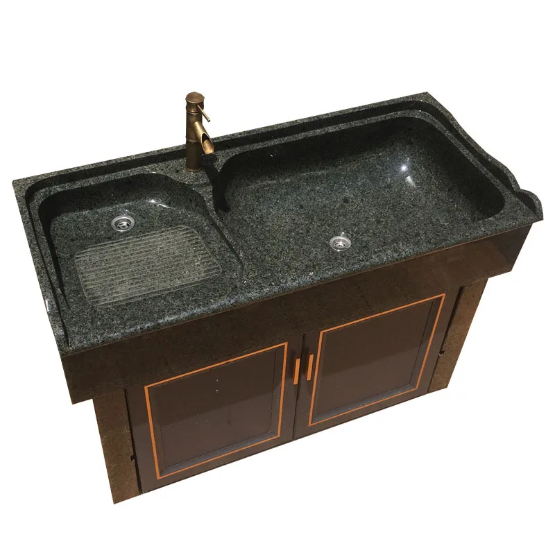 

Outdoor marble laundry pool with washboard table Outdoor courtyard Stone pool Natural granite stone sink
