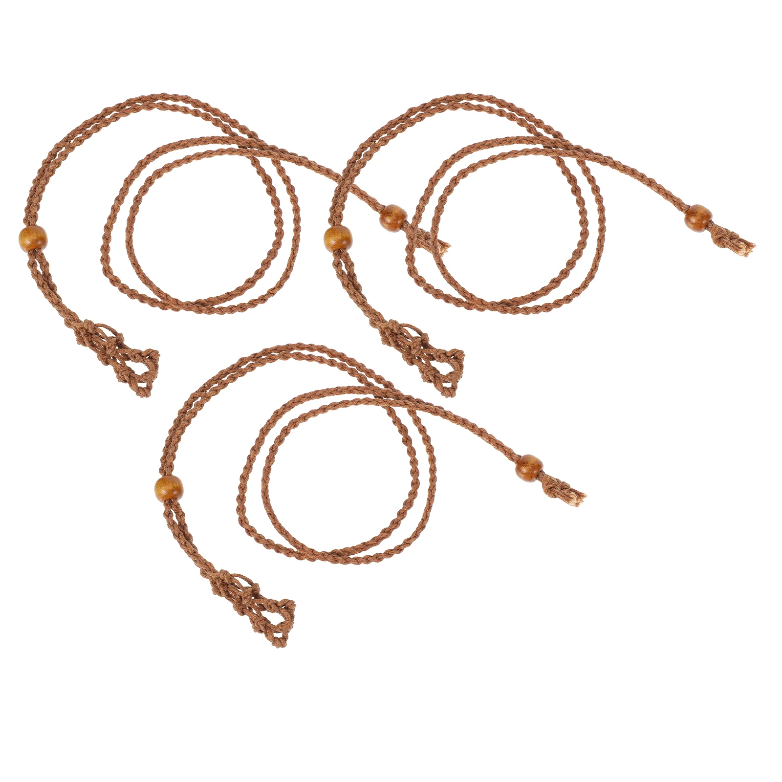 المنسوجة يدويا قلادة قابل للتعديل حامل فارغ كريستال حجر سحر قفص القلائد Diy بها بنفسك مجوهرات الحبل للحجارة