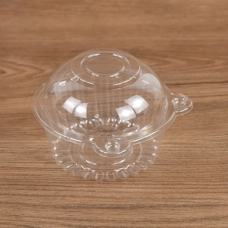 100 Stück Cupcake-Verpackungsbox, transparent, Dessert, Donut, Muffin, Kuchenbehälter, Halter, Hochzeit, Geburtstag, Partyzubehör, Weihnachtsdekoration – Detail 14