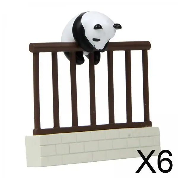 

Креативная миниатюрная фигурка панды, карабкающейся по стене, из смолы, аксессуар для кукольного домика, для миниатюр в масштабе 1:12