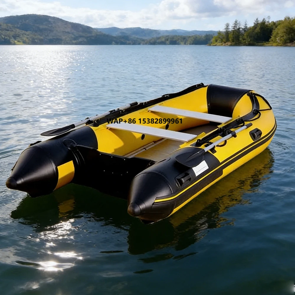 

Cheap Inflatable Boat Multi-person PVC Fishing Boat Easy To Carry And Install For Lakes Rivers And Coastal Areas