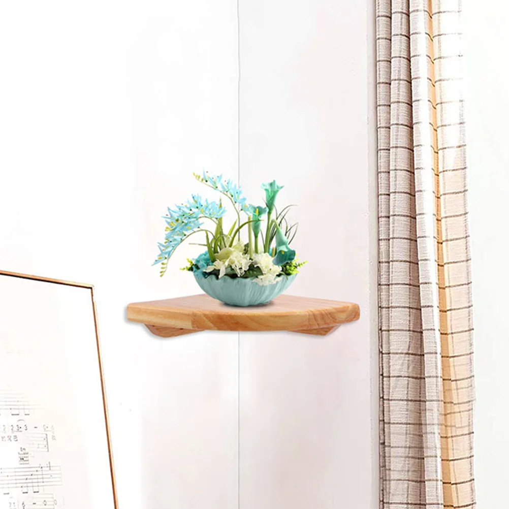 Decor Scaffali portaoggetti sospesi Mensola angolare Supporto per doccia galleggiante Scaffale da bagno cachi a parete