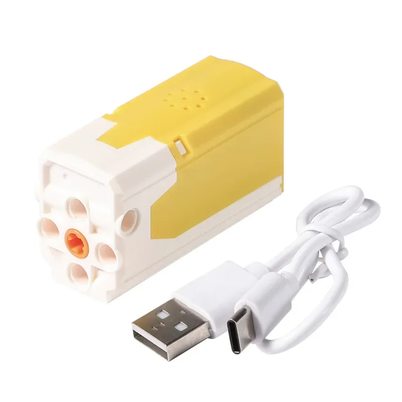 Motor elétrico compatível com blocos de construção educacionais STEM com controle de APP Motor ML de carregamento USB para MOC