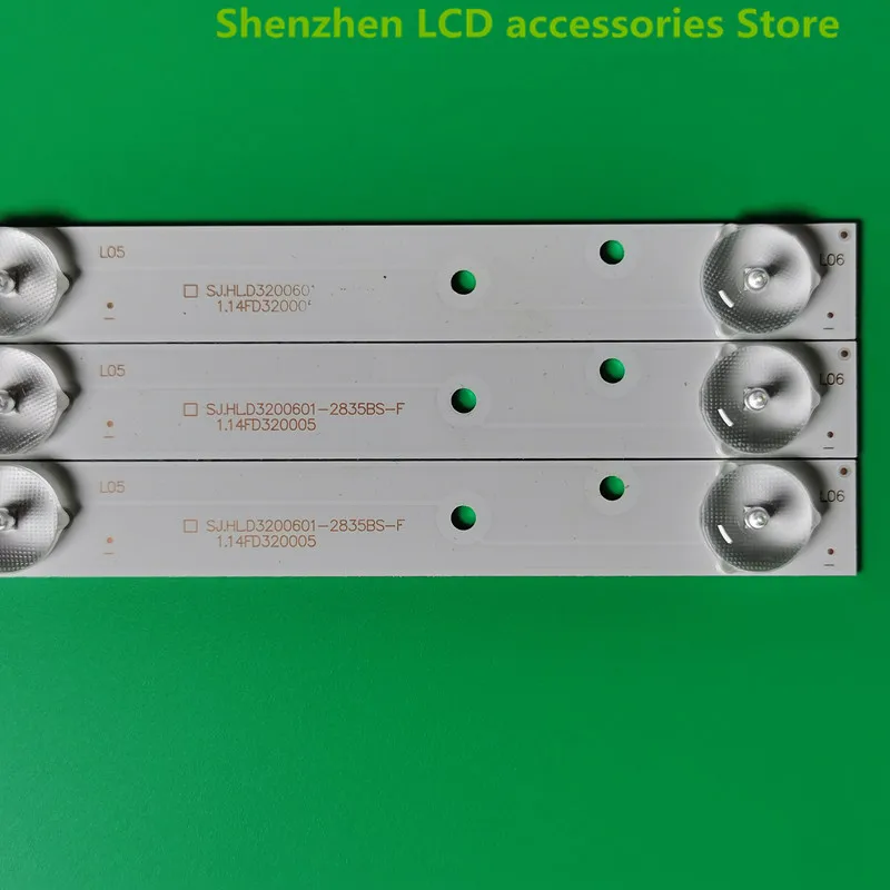 Cho TCL LE32D99 32LE12J JLD32061235-017IS-FRH43-D3202X-06A-JF E330731 161931S 577MM 6LED 6V 100% Mới Đèn Nền LED Dây