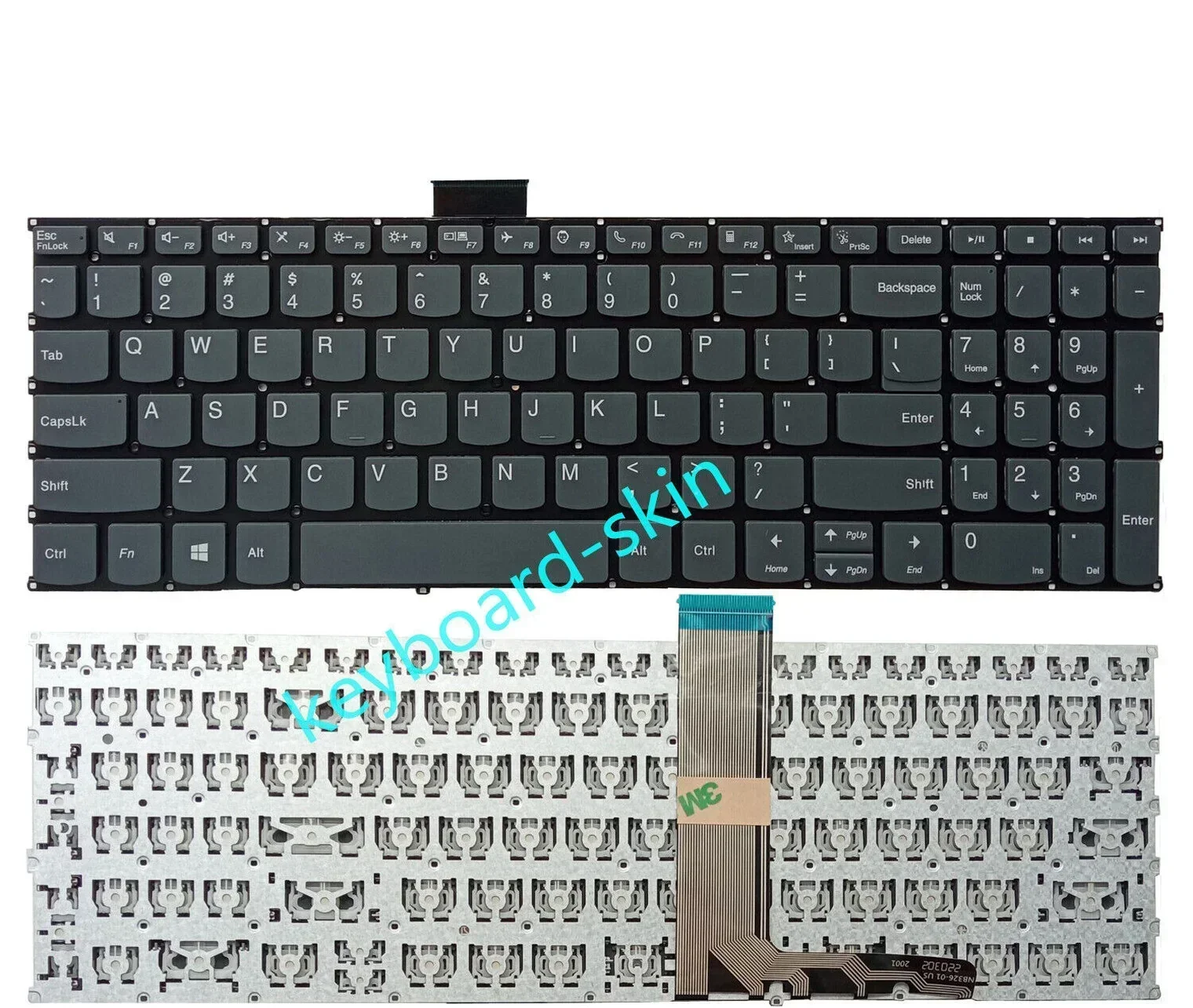 New US No-Backlit Keyboard For Lenovo S15 G2-ALC S15 G2-ITL S15 G2 IJL Laptop