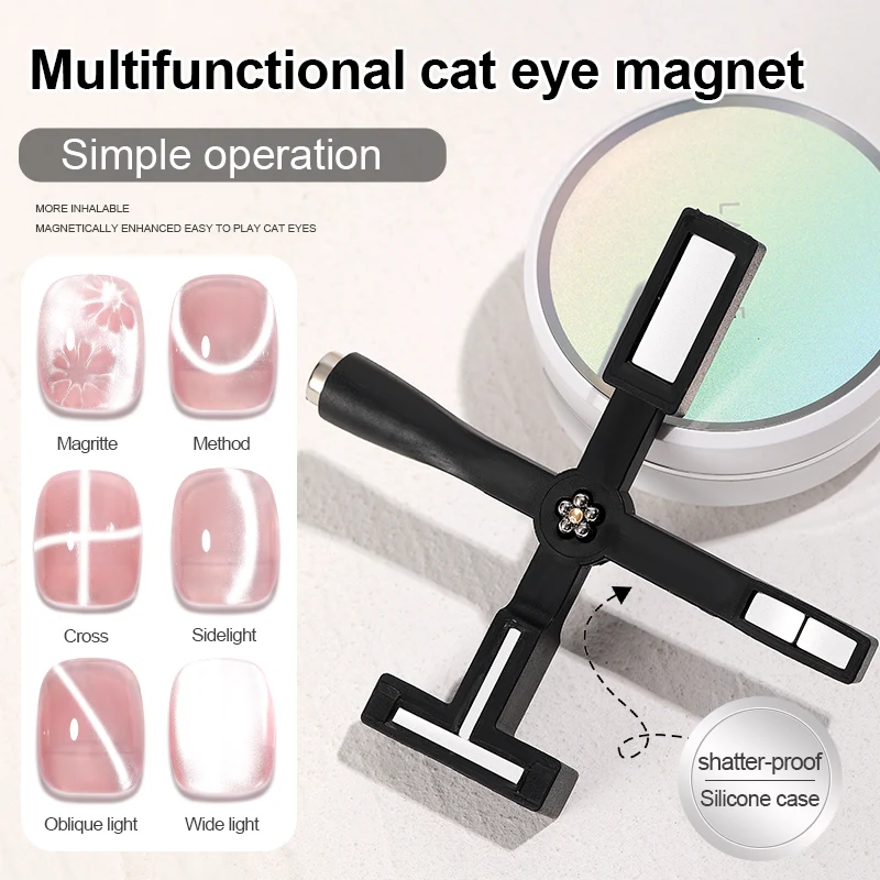 5 In 1 Multifunctionele Sterke Cat Eye Magneet Uv/Led Gel Hoge Kwaliteit Nagel Magnetische Stick Voor Manicure Art Design Speciaal Gereedschap