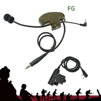 Tactische Elektronische Schietende Oorkappen Adapter Voor Howard Leight Impact Sport Airsoft Tactische Headset Microfoon En U94 Ptt Fg