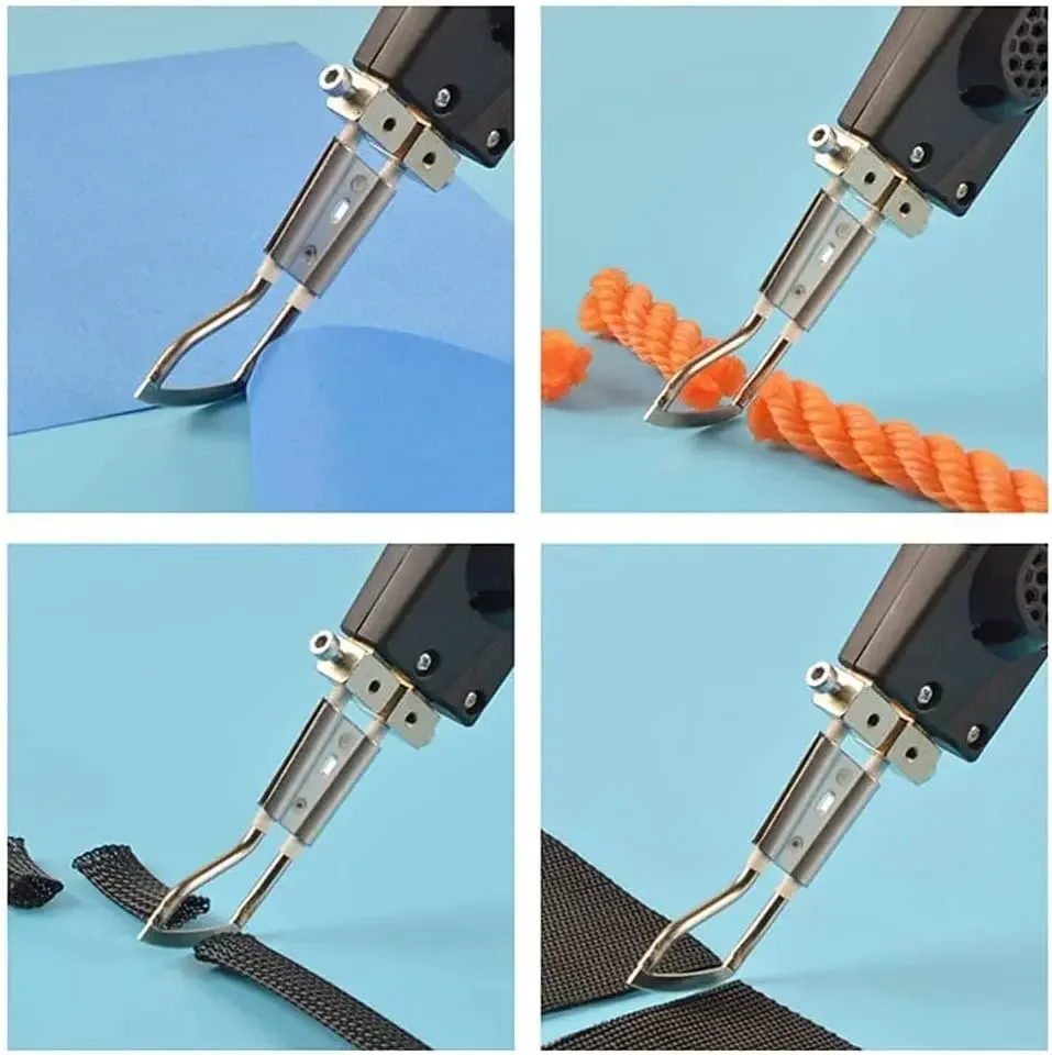Cordless Electric Hot Knife DC 18V 115W Fabric Cutter Kit Portable Heated Rope Fabric Cutting
