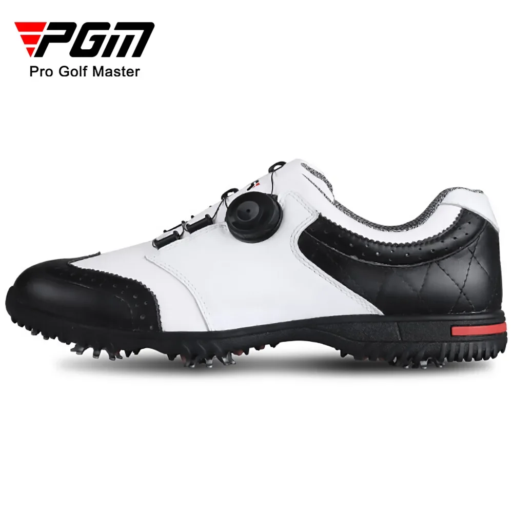 PGM Golfschuhe Herren Spike Schuhe Wasserdichte und atmungsaktive Herrenschuhe Rotierende Schnürsenkel Sneakers