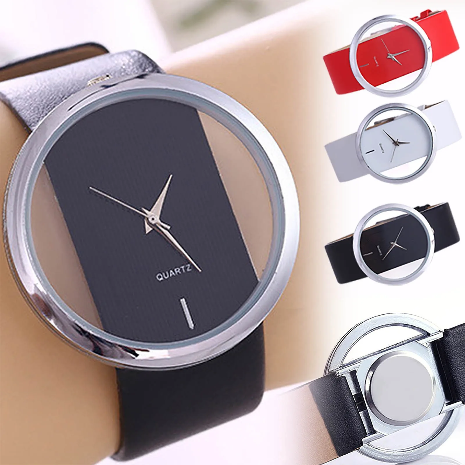 Men'S And Women'S Watches Minimalist Slim Profile Waterproof Watches Quartz Movement Watch Decorations Fashion Femmes Montre