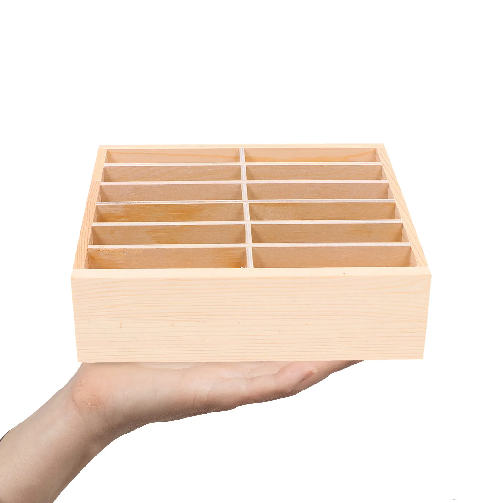 صندوق تخزين الهاتف الخشبي، منظم سطح المكتب متعدد الشبكات للأجهزة المحمولة، رف عرض صديق للبيئة، غرفة اجتماعات الفصول الدراسية