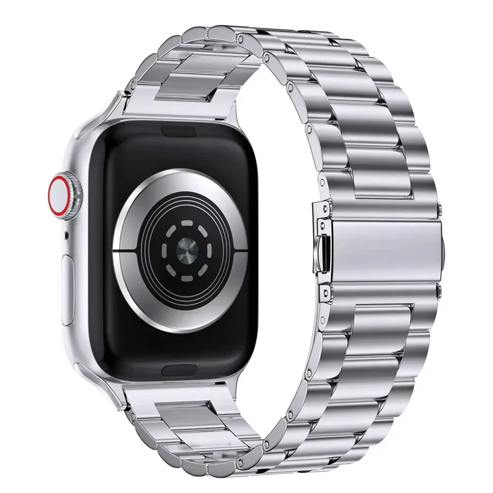 Pasek ze stali nierdzewnej do Apple Watch Band 44mm 45mm 49mm 46mm 38mm 40mm 41 42mm Bransoletka IWatch Series Ultra 3/2 11 10 9 8 7 SE — zdjęcie produktu 3