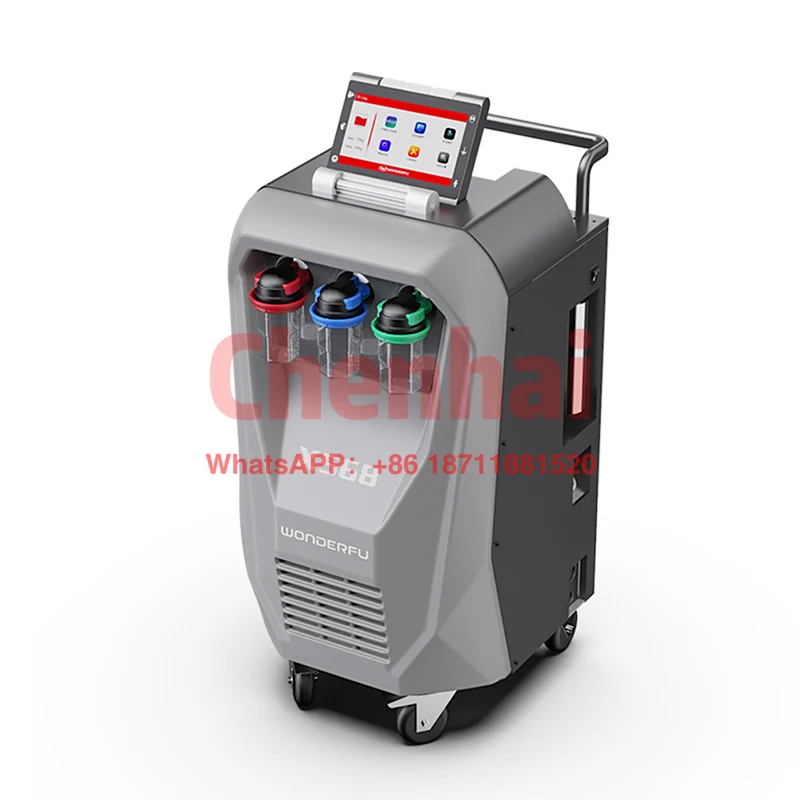 X568 A/C recovery & flush machine with database and printer Fully automatic operation Add R134a refrigerant