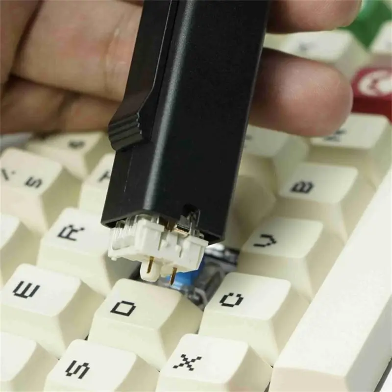 أدوات تفكيك مبتكرة، مزيل غطاء مفاتيح الماوس المتين، فعال وسهل الاستخدام، ملحقات الكمبيوتر، أسود دقيق