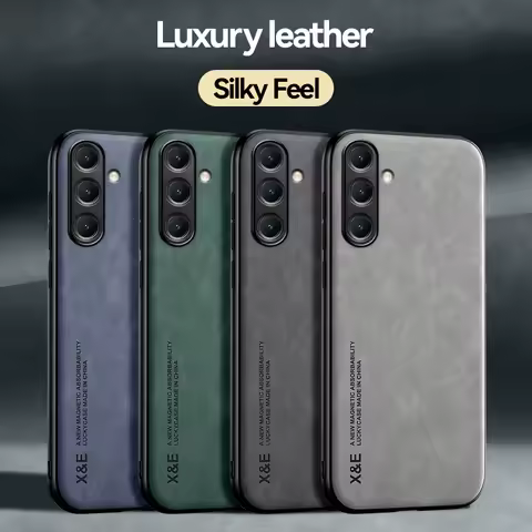 Magnetic Sheepskin Leather Case on For Samsung Galaxy A72 A52 A22 A12 A71 A51 A31 A21S A70 A50S A30S 4G 5G Soft Shockproof Cover