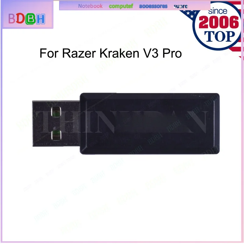 USB Receiver USB Adapter for For Razer Kraken V3 Pro HyperSense Wireless Headphone