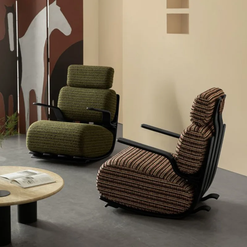 الأثاث الرجعية بسيطة كرسي واحد شرفة عارضة المنزل كرسي متأرجح غرفة نوم غرفة المعيشة مصمم أريكة كرسي #3