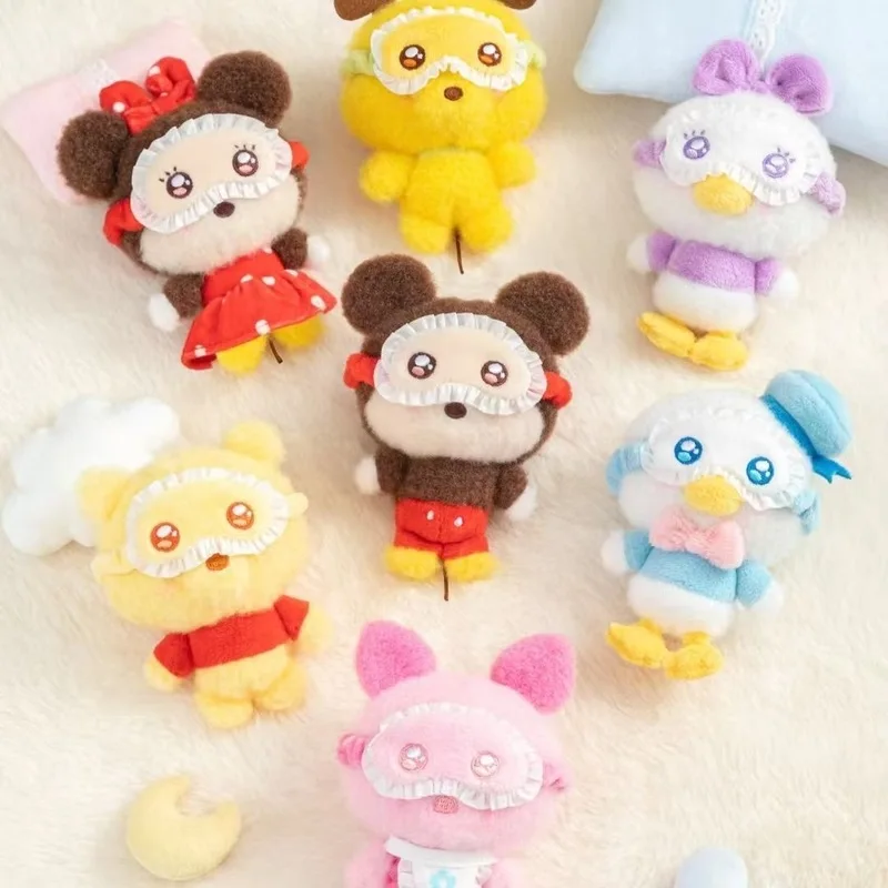 Echte Top Spielzeug Mickey Stich Schielende Nachtwäsche Serie Blind Box Anhänger Mystery Box Anime Figur Decora Sammlung Kind Geschenke