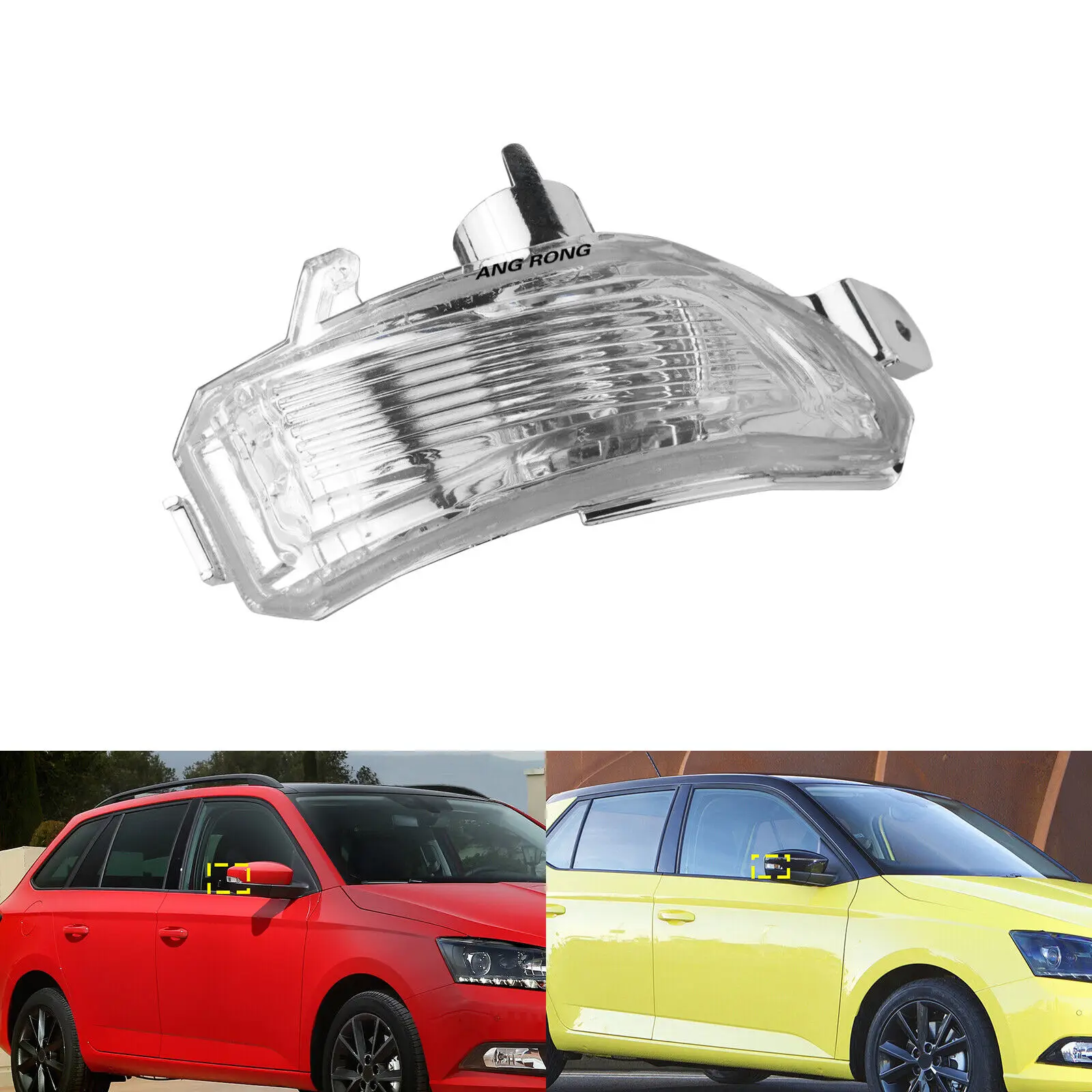 For Skoda Fabia MK3 2014-18 Right Front Wing Door Mirror Non LED Indicator Light