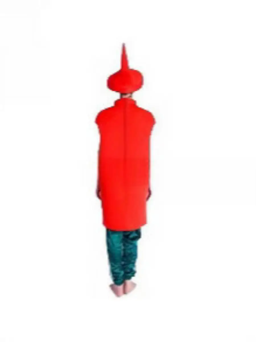 Loween divertido adulto hombres mujeres rojo ato salsa mono Cosplay Par disfraz papel Plang traje ex Material de poliéster