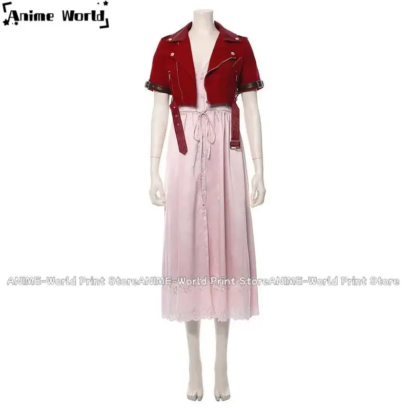 《На заказ 》Игра FF7 Vii 7 Remake Aerith Gainsborough Косплей Костюм Любой Sizex;3,v'6.f;9,