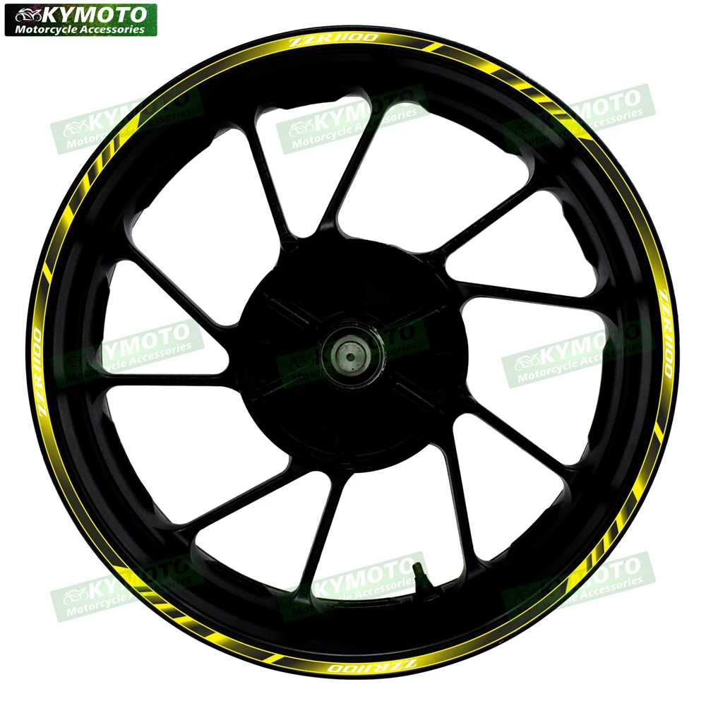 For ZZ-R1100 ZZR1100 motorcycle accessories 17-inch front and rear wheel decals fairings and reflective gradient sticker