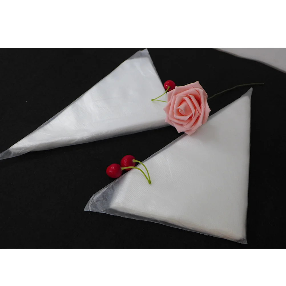 

100 PCS Pastry Bags Nozzle Icing Disposable Sleeves Reusable Silicone Baking Accessories and Tools Cake Decorating Piping