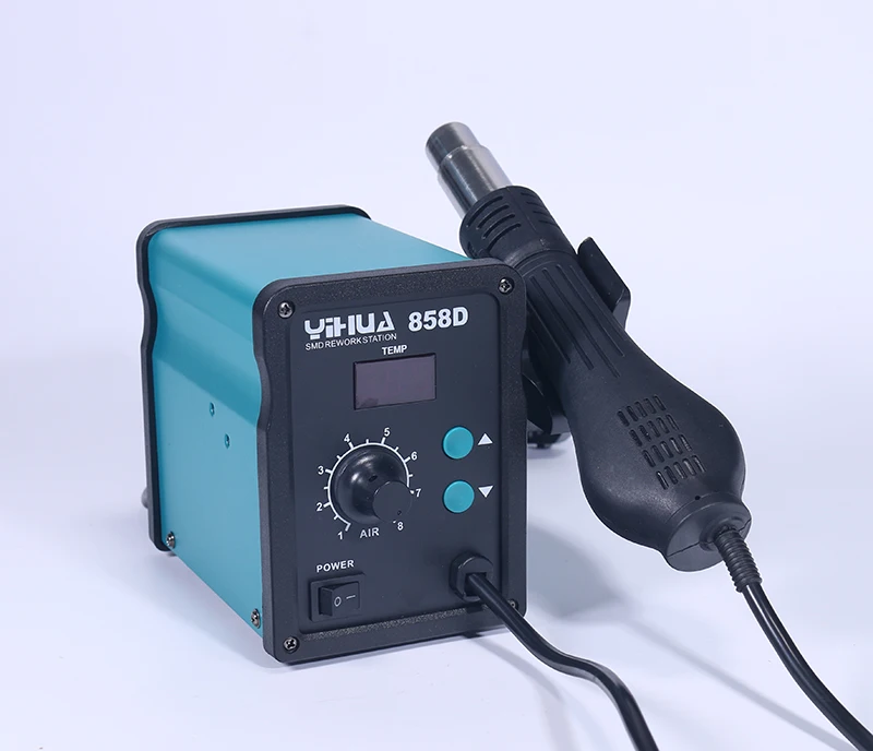 

858D anti-static digital display fan model hot air dismantling and welding table, hot air gun mobile phone maintenance tool