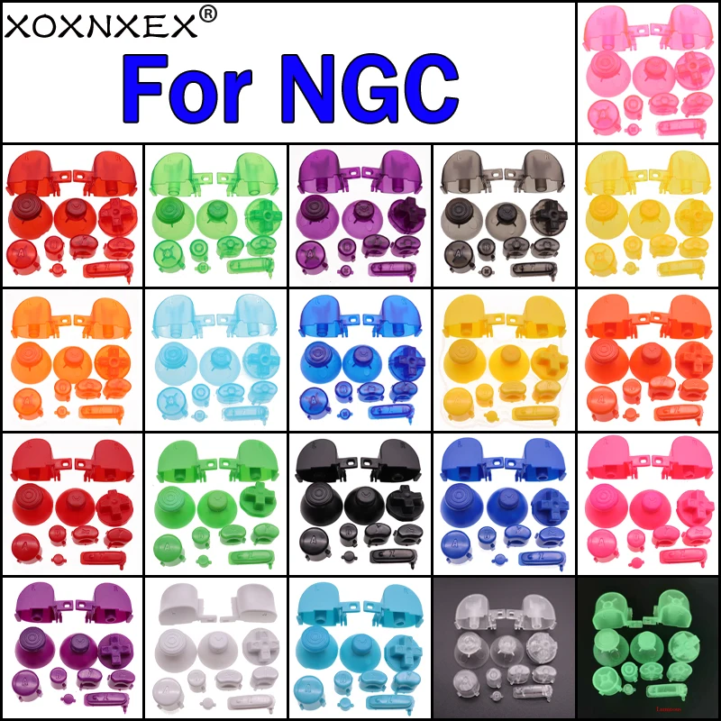 1set 21color Analog Stick Cap Button Keypads Y X A B Z Buttons for Nintend Gamecube controller - Joystick Controller