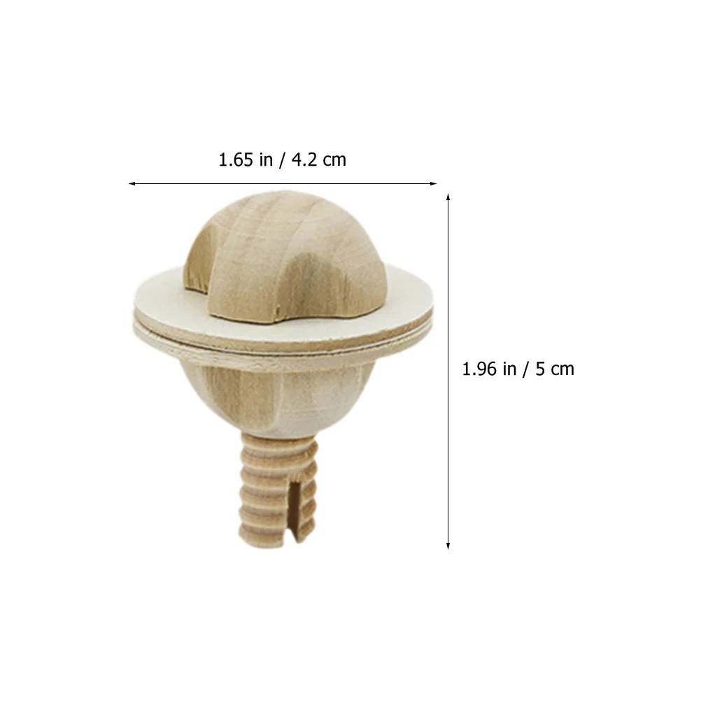 

2Pcs Wooden Screws Detachable Adjustable Durable DIY Supplies Pet Cage Pet Accessories Wooden Screws Wood Screw Bolts