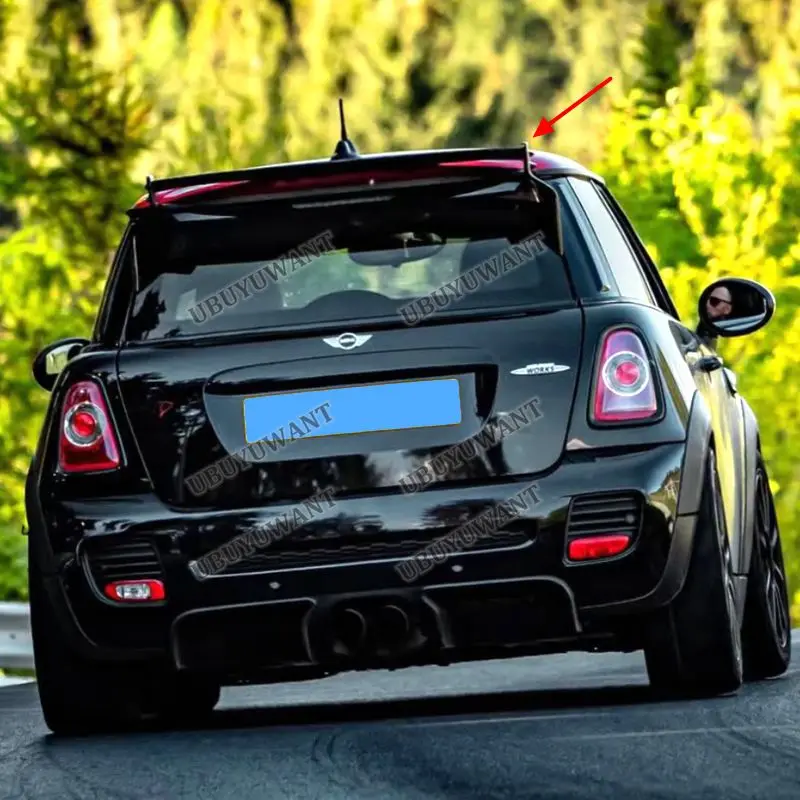 For BMW Mini Cooper 06-13 R56 Ver.2.11/2.12 Type B JCW Style Carbon Fiber FRP Roof Spoiler Rear Wing Exterior Body Kits