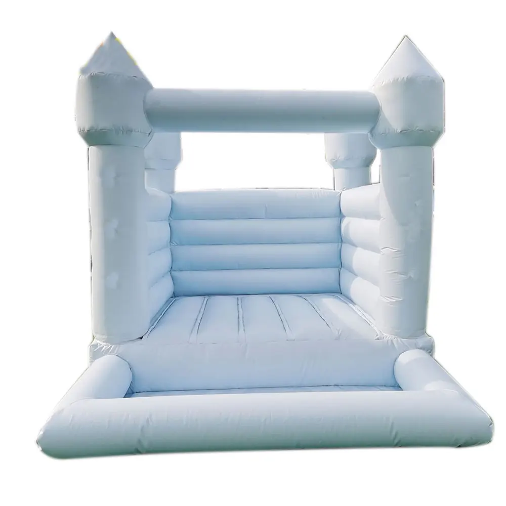 Mini castello gonfiabile per buttafuori Casa di rimbalzo gonfiabile per bambini bianca con piscina con palline