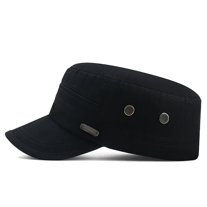 5 Colors New Fashion Baseball Cap Outdoor Sport Casual Cotton Snapback Hats For Men and Women Flat Army Cap Design