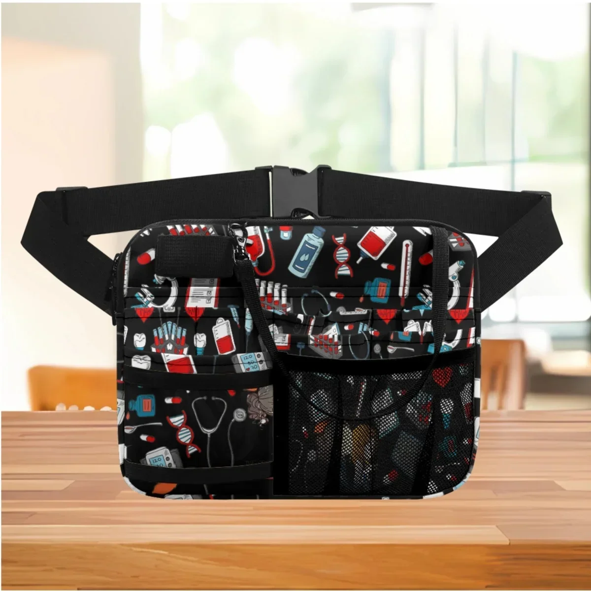 

Print on Demand Medical Pack Adjustable Waist Strap Nurse Fanny Pack Female for Stethoscopes Care Kit Nursing Student Tools 2023