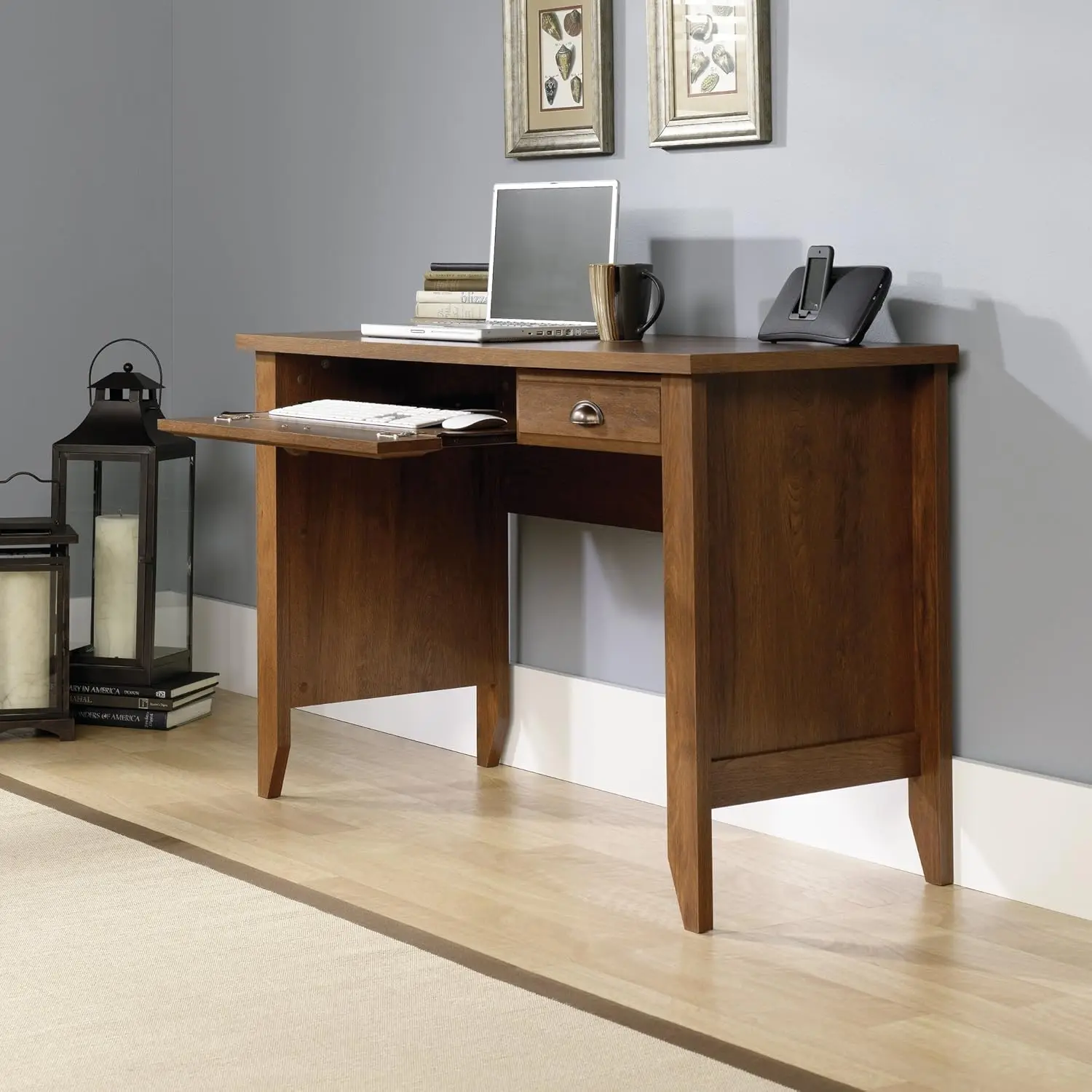 Shoal Creek Computer Desk, Oiled Oak finish