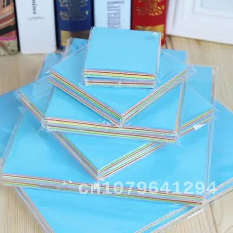 

100pcs / Set DIY Scrapbooking Craft Decor Square Origami Paper Scrapbook Cardstock Kids Handmade Double Sides Solid Color