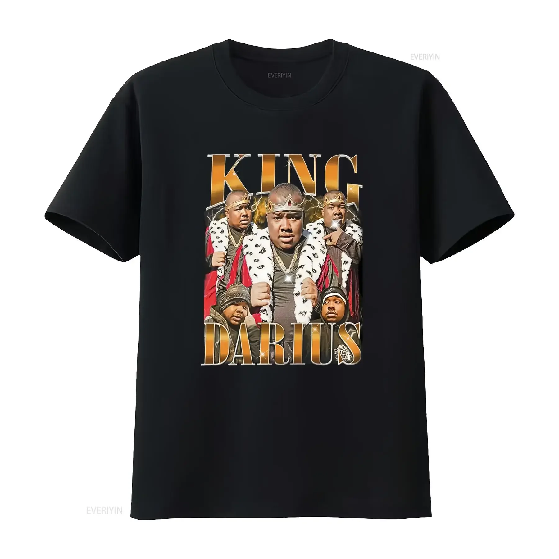 Limited King Darius Vintage T Shirt For Woman and Man Timnas Washed streetwear Versatile fashion Comfortable Stylish vintage
