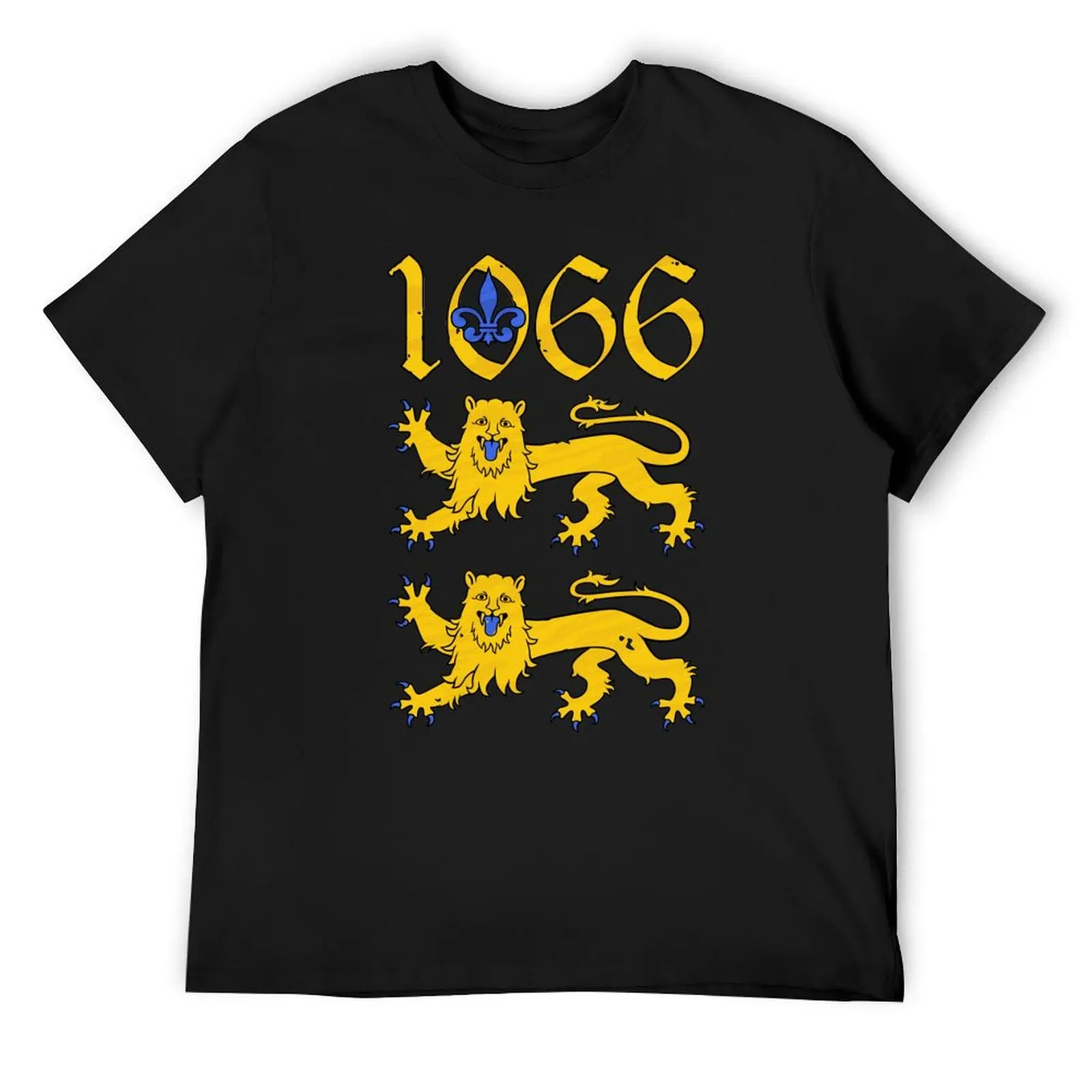 

1066 - Conquest of England - Lions T-Shirt kawaii clothes summer top cotton man t-shirts big and tall t shirts for men