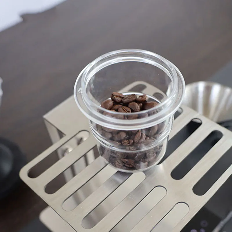 Taza dosificadora de café de 51/53/58 mm, taza para polvo de café espresso, tazón para preparar café, portafiltro, accesorios transparentes para máquina de espresso, barista