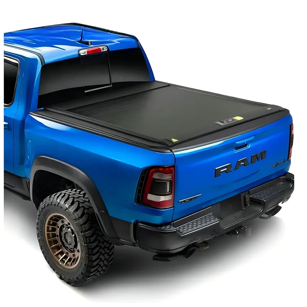 

Hard Tonneau Cover Aluminum Alloy Truck Bed Cover Roller Lid Waterproof Roller Cover for Dodge RAM 1500 With RAM Box