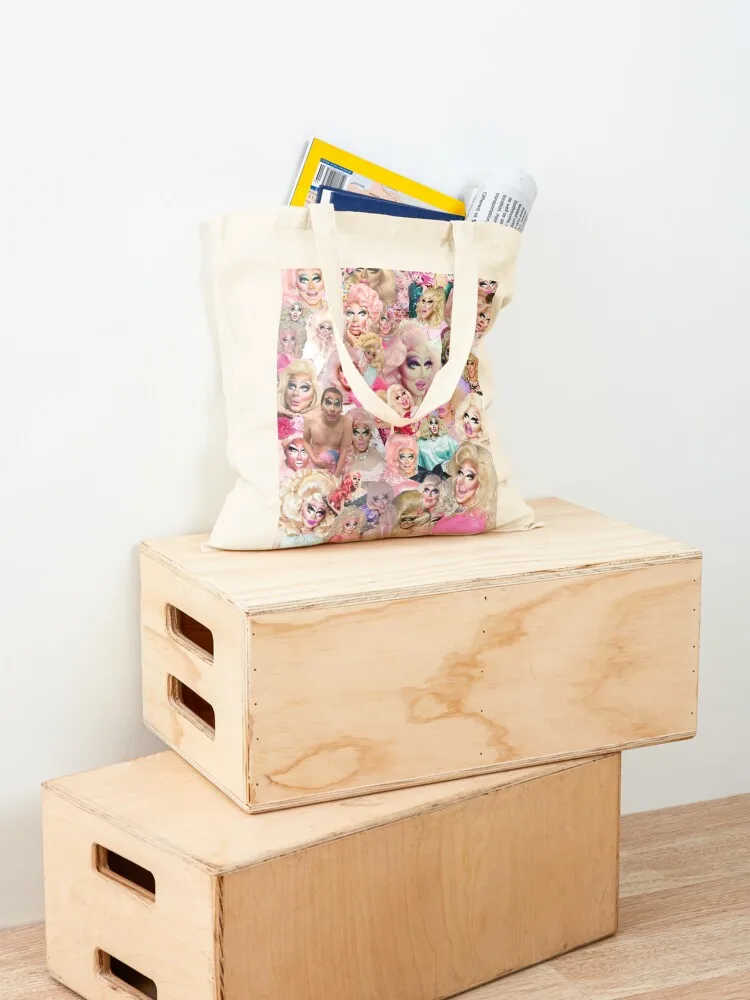 Trixie Mattel Collage Tote Bag canvas tote bag Cloth bag shopping trolley bags woman 2025